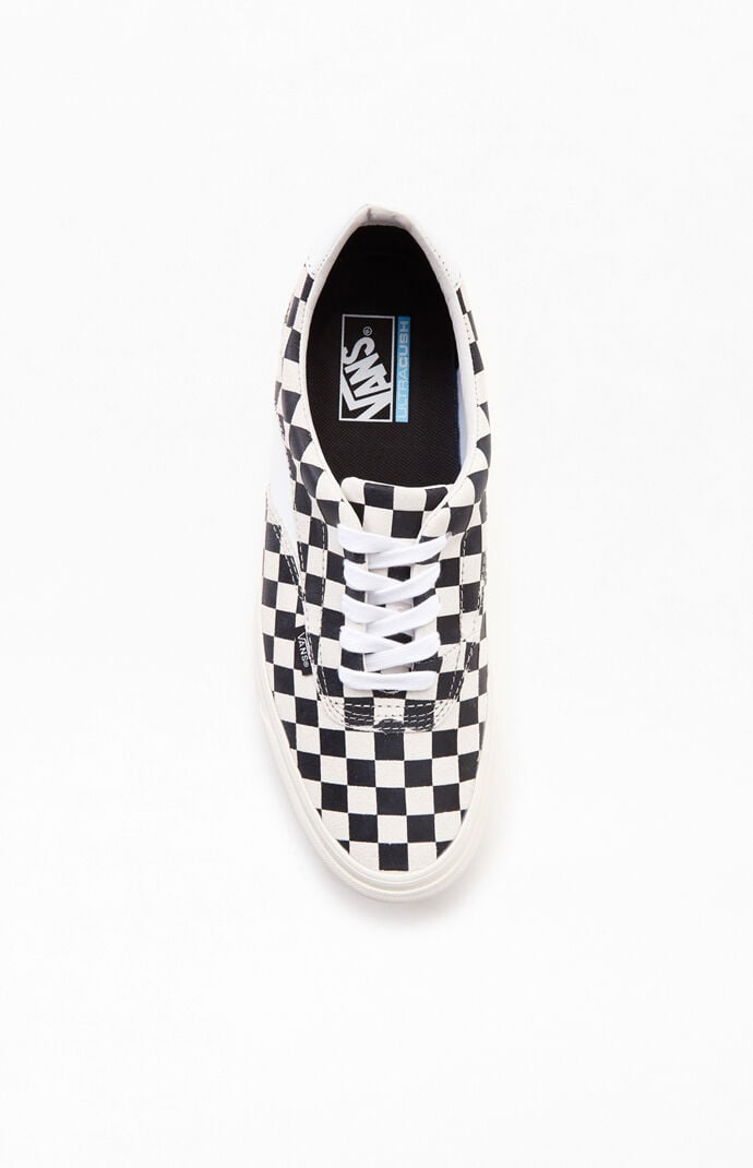 smeared checkered vans
