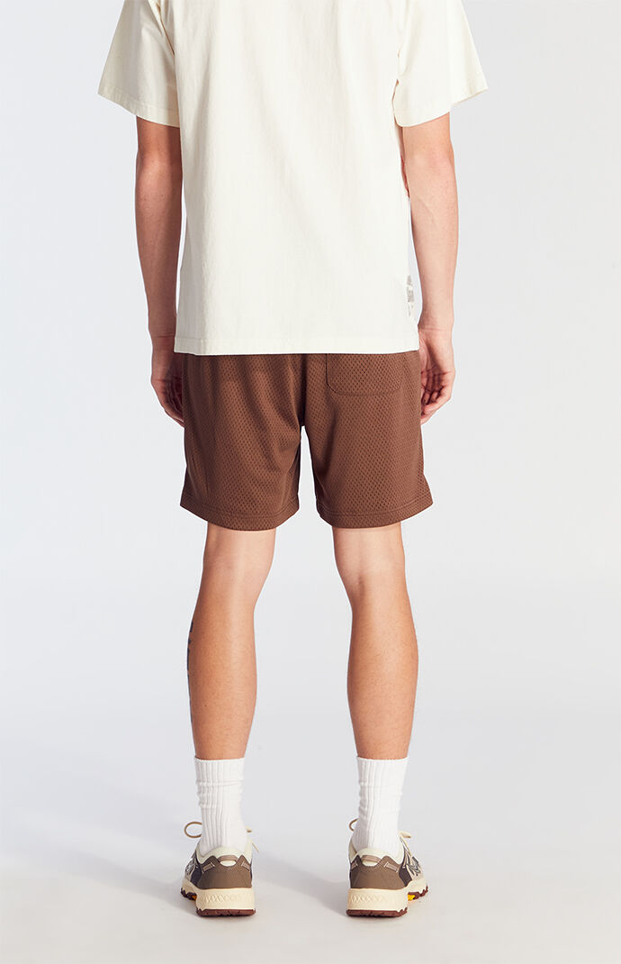 Pacsun Brown Mesh Basketball Shorts