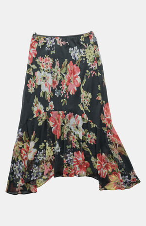 2000s Floral Midi Skirt image number 1