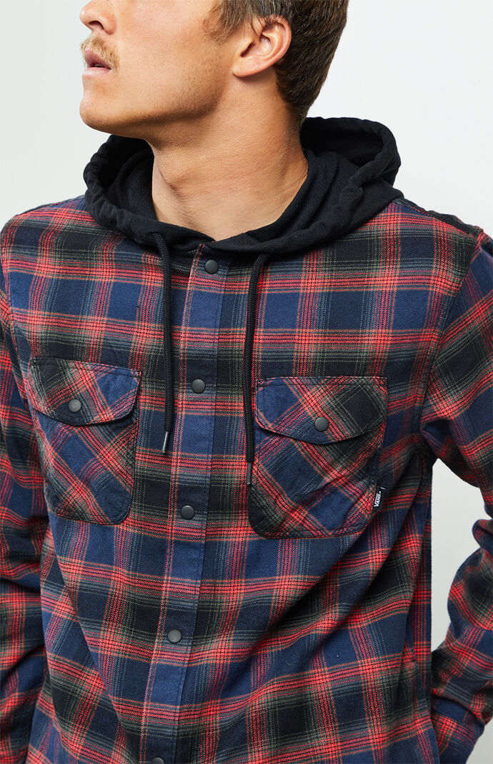 vans parkway hooded flannel