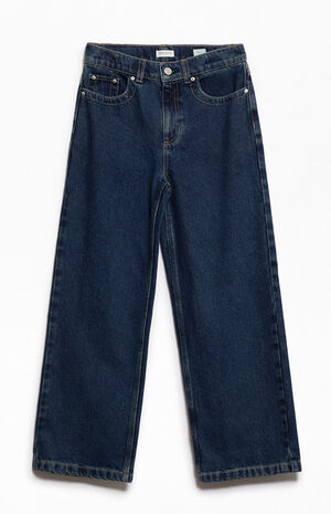 Baggy Jeans Contrast Stitch Dark Blue image number 2