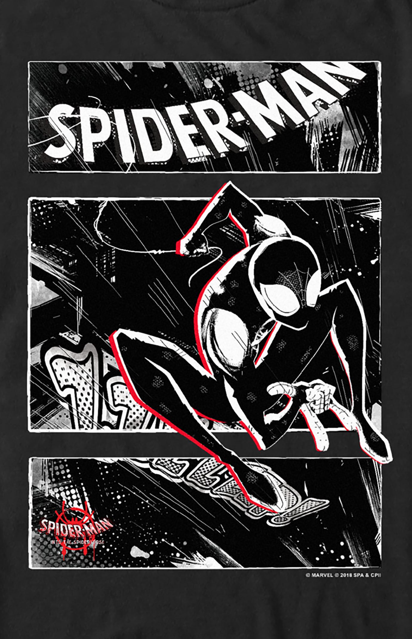 Spider-Man Street Panels T-Shirt