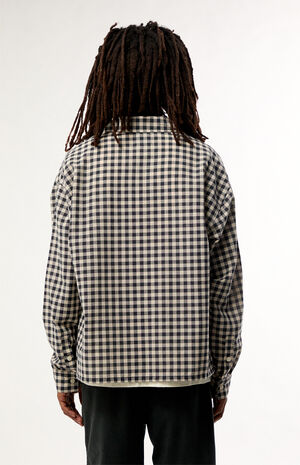 Black & White North Plaid Long Sleeve Shirt image number 4