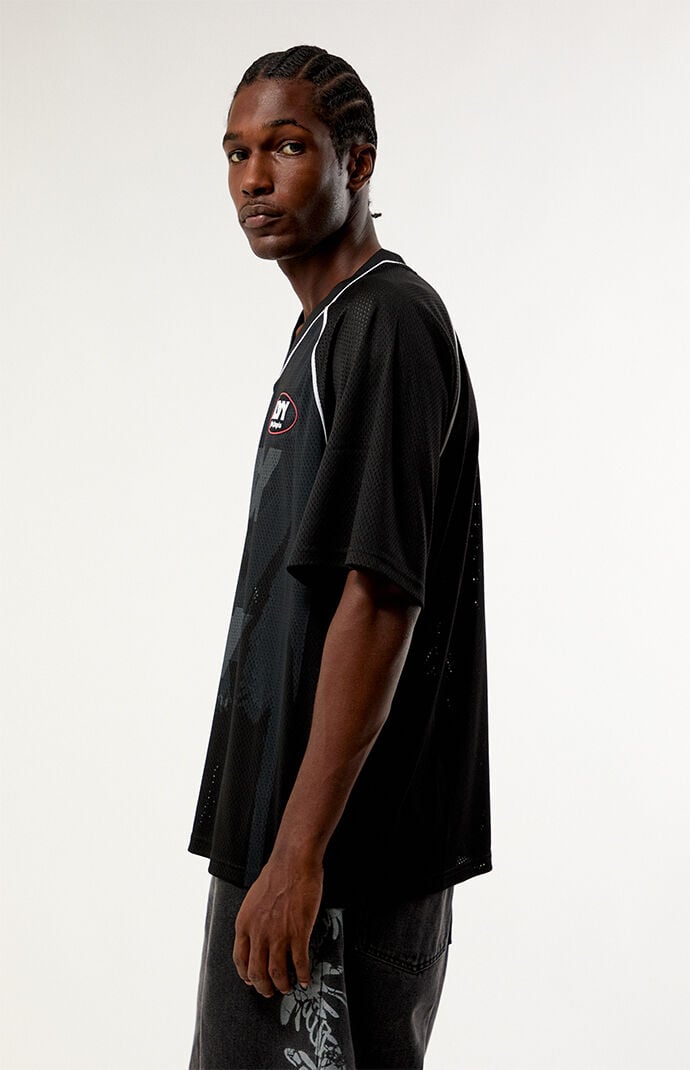 PLAY PALM ANGELS Foggy Mesh Boxy Jersey