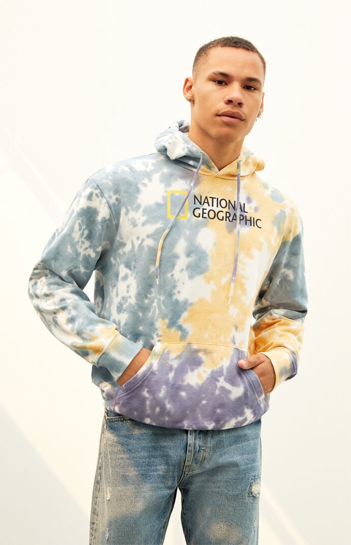 Tie dye national geographic hoodie online