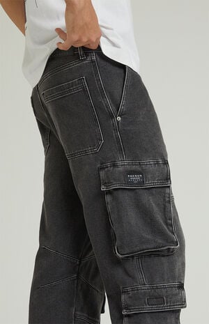 Dylan Cargo Baggy Jeans Black image number 4