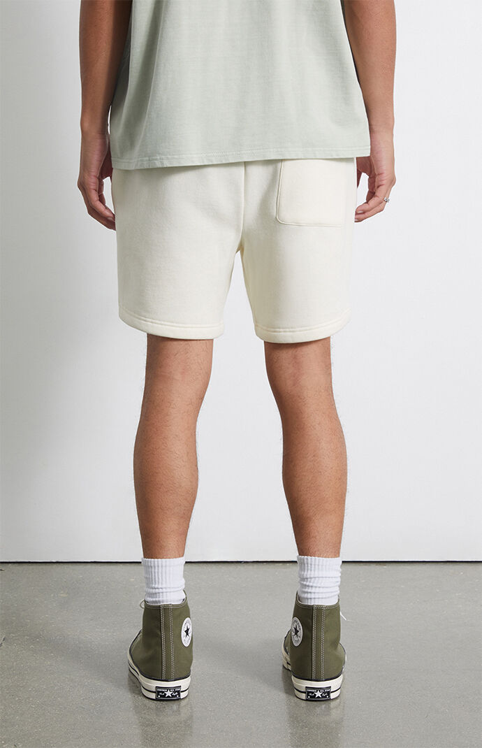 Land Rover Cream Core Fleece Sweat Shorts | PacSun