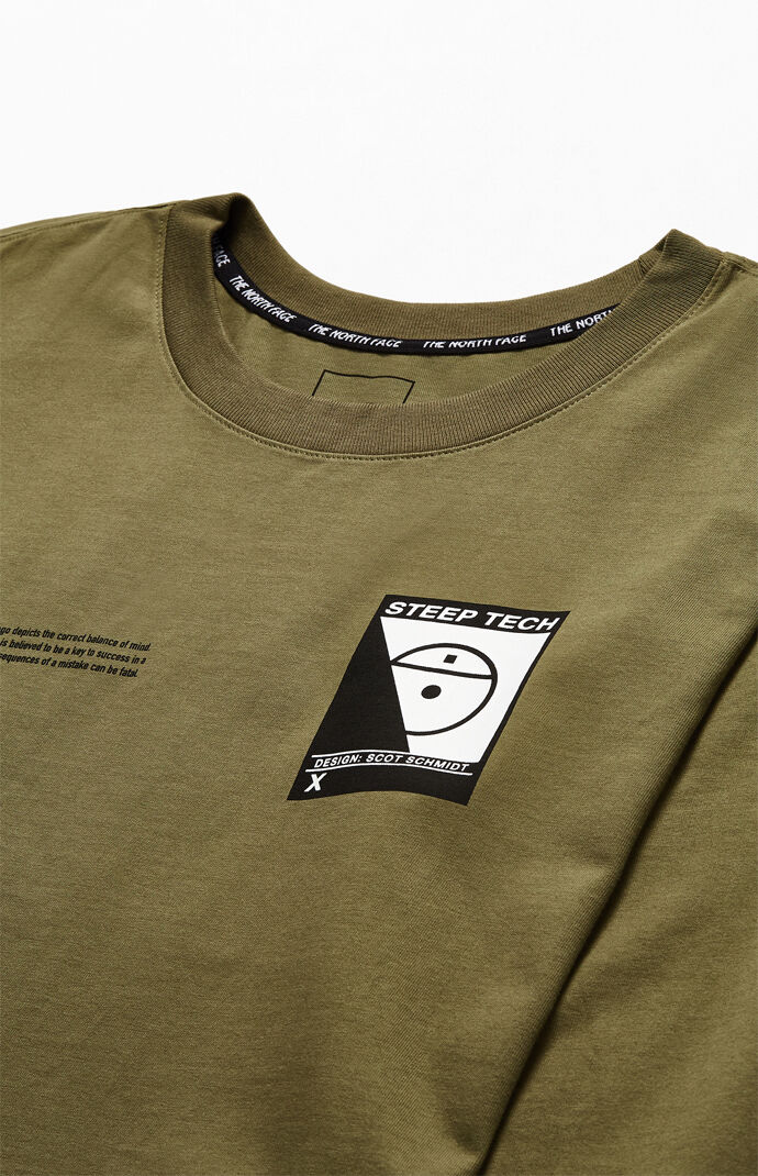 Olive Steep Tech Logo Long Sleeve T-Shirt
