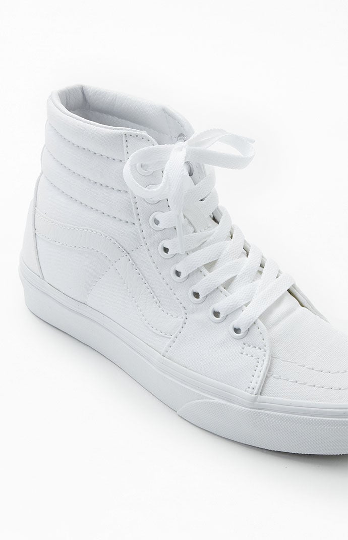White high top 2025 vans womens