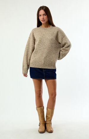 Rumi Speckle Knit Crew Neck Sweater image number 4