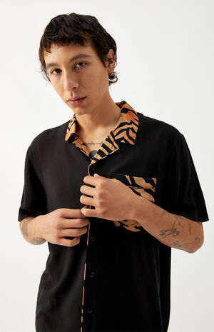 Pajama Short Sleeve Button Up Shirt image number 2