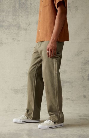 Eco Baggy Olive Carpenter Jeans image number 2