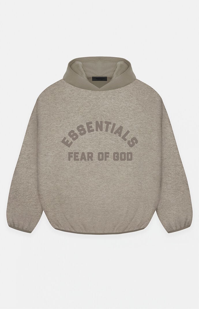 Fear of God Heather Grey Dust Nylon Fleece Hoodie