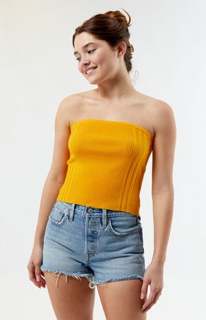 Longline Sweater Tube Top image number 1