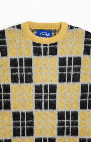 Checkered Mohair Crew Neck Sweater image number 2