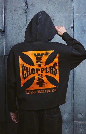 Orange Core Logo Hoodie image number 1