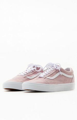 Pink Pig Suede Zephyr Old Skool Shoes image number 2
