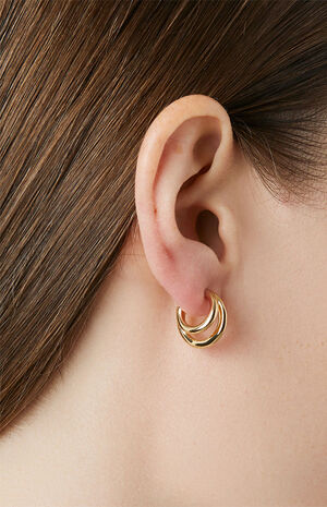 Scarlett Double Hoop Earrings image number 2