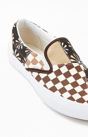 Checker Patchwork Divine Classic Slip-On Sneakers image number 6