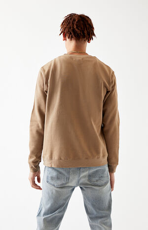 Brown Vintage Wash Crew Neck Sweatshirt image number 4