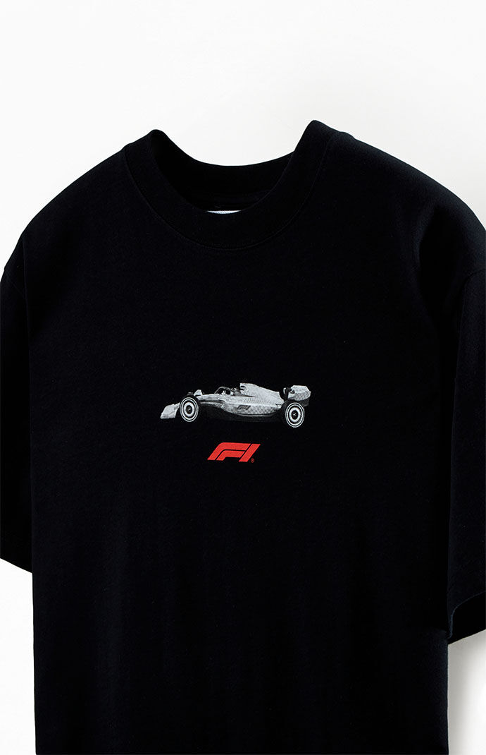 【oan】Formula One Pigment Short Sleeve T-Shirt Formula One Grand Champion F1 Car Adult Crew Neck Short