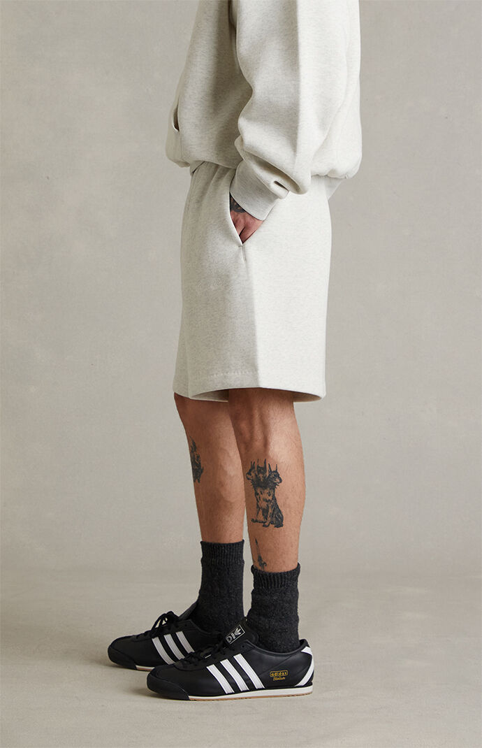 Fear of God ESSENTIALS Oatmeal Heather Signature Classic Sweat