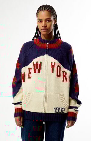 Storm Knit Mock Neck Zip Up Sweater image number 1