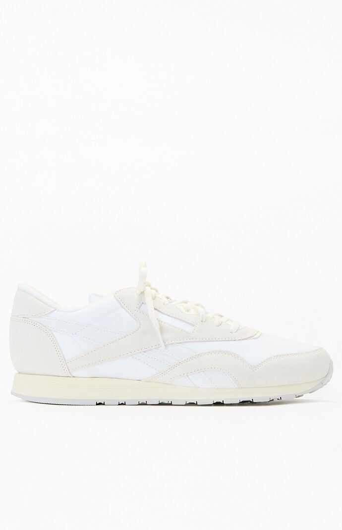 Reebok Light Gray Classic Nylon Vintage Suede Shoes