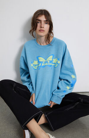 Good Vibrations Crew Neck Oversized Sweatshirt image number 1