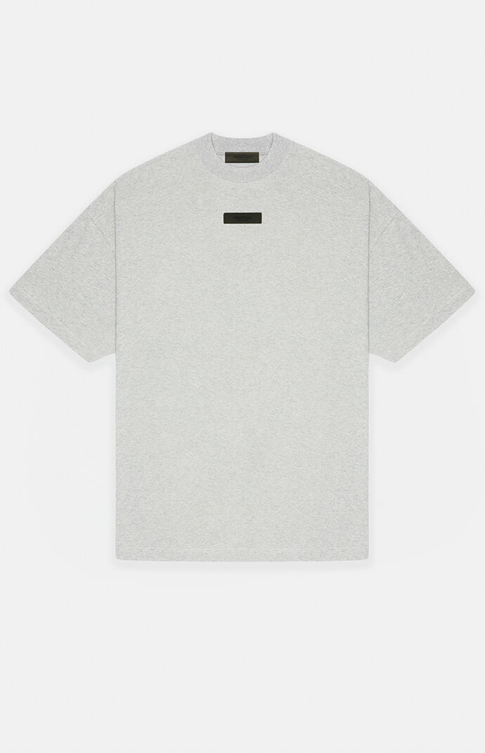 Fear of God Essentials Light Heather Grey T-Shirt | PacSun
