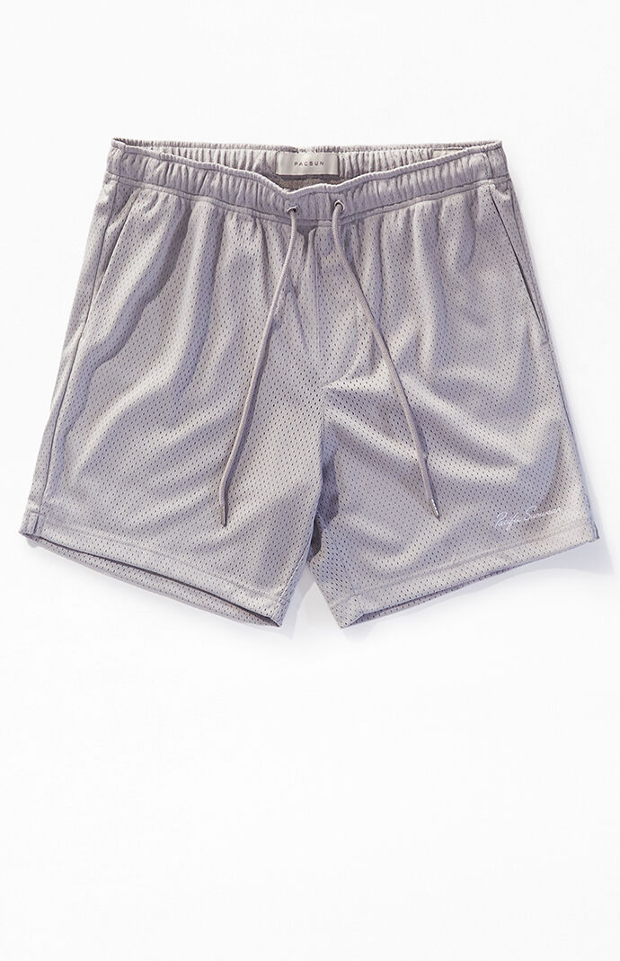 Pacsun Gray Pacific Sunwear Aaron Mesh Volley Shorts | PacSun