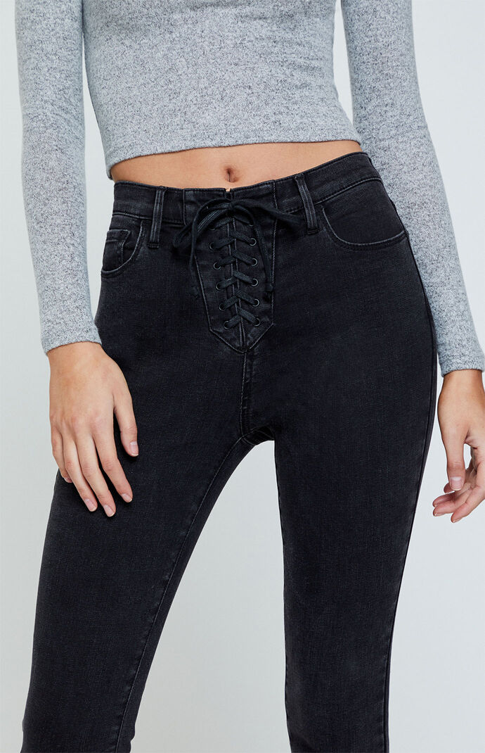 pacsun lace up jeans