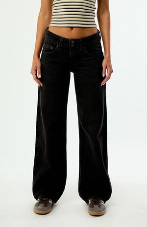 Black So Fundamental Superlow Loose Jeans image number 2