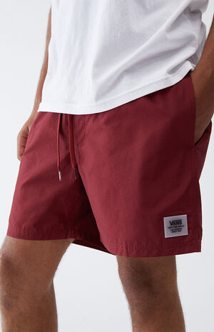 Maroon Primary Volley Shorts Maroon Primary Volley Shorts image number null