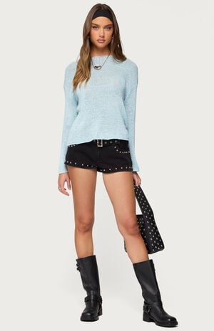 Drop Shoulder Light Knit Sweater image number 5