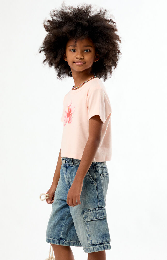 Pacsun Kids Hibiscus Skimmer T-Shirt