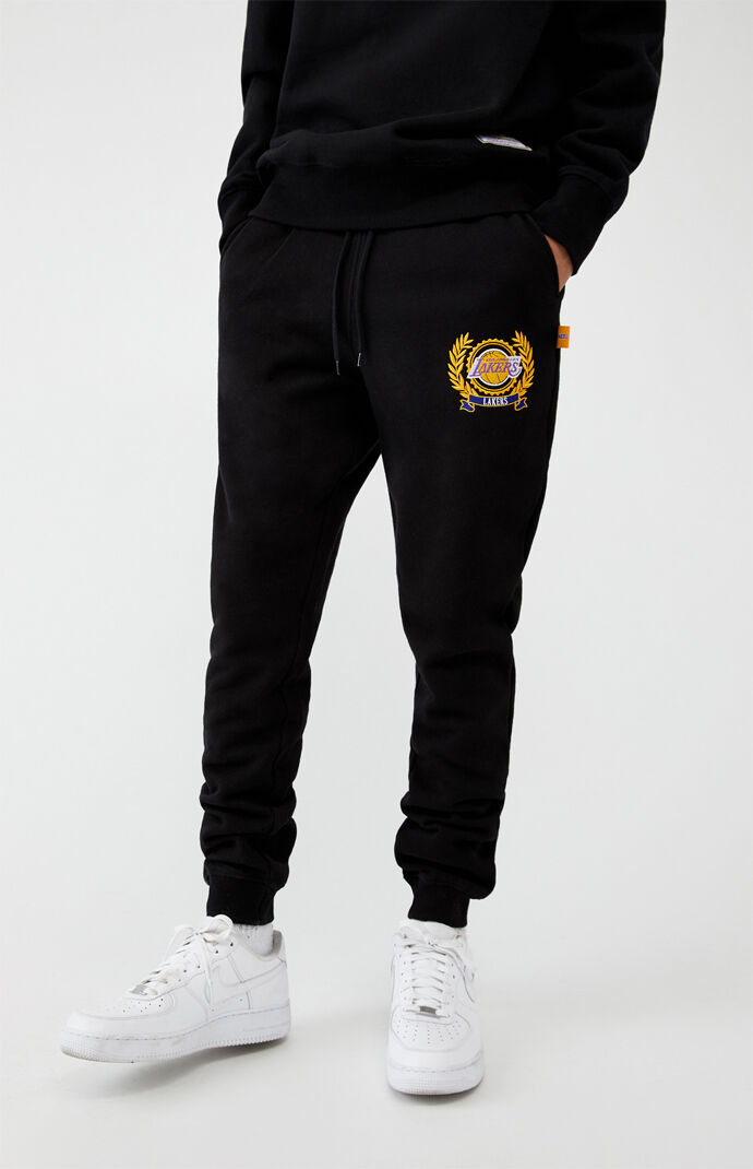 yellow lakers sweatpants