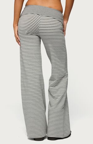 Meggy Striped Foldover Pants image number 3