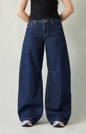 Remi Baggy Barrel Jeans Knee Dart Dark Blue image number 2