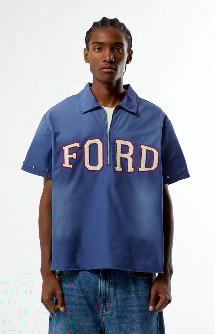 FORD Half Zip Stud Shirt | PacSun