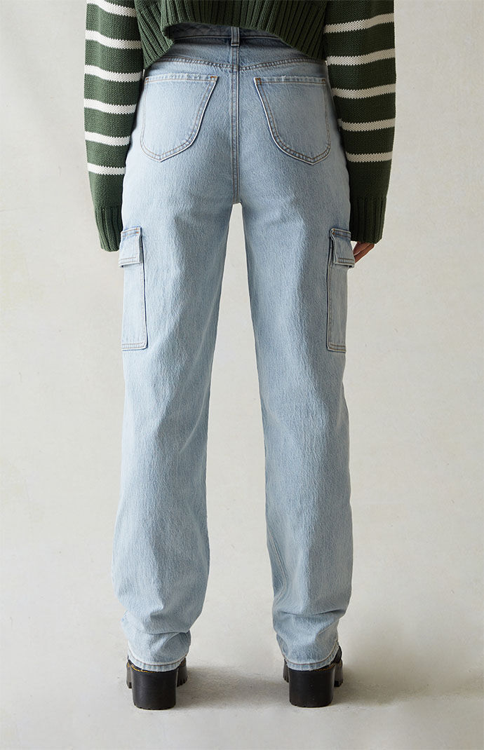 Pacsun Eco Stretch Light Indigo Curve '90s Boyfriend Cargo