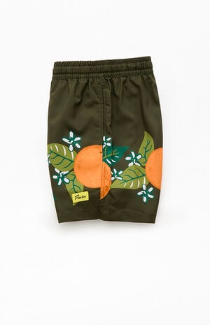 Tropical Orange 4.5" Swim Trunks image number 3