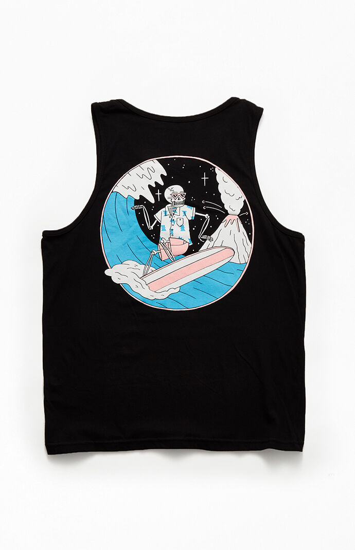 Luke P Skull Shred Tank Top