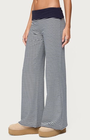 Meggy Striped Fold Over Pants image number 2