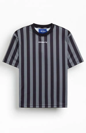 Striped Short Sleeve Soccer Jersey image number 1