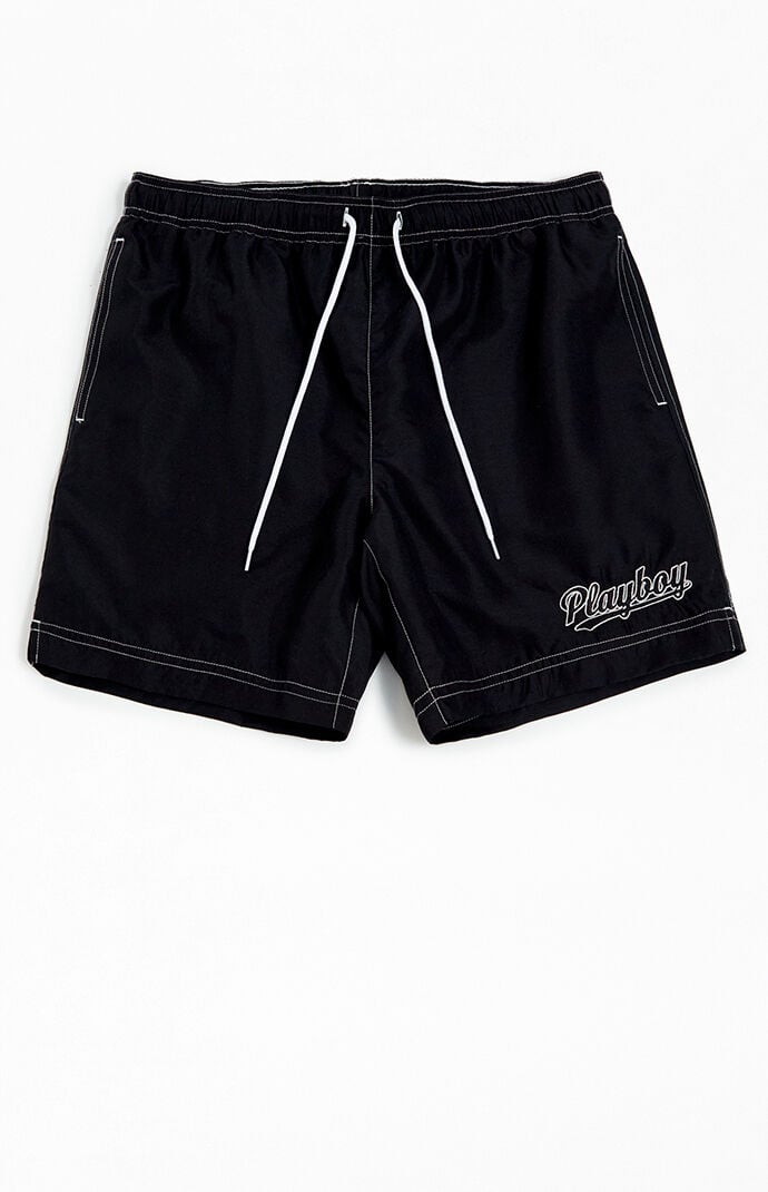 Pacsun playboy swim trunks shop