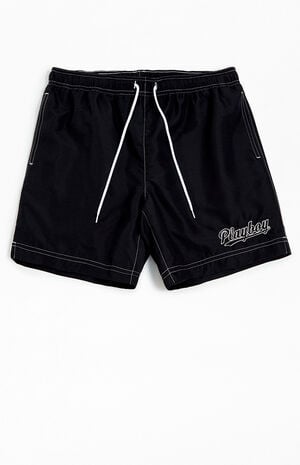 By PacSun Script 6.5" Swim Trunks image number 1