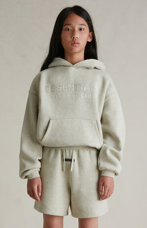 Kids Heather Stone Fleece Hoodie image number 3