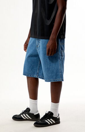 Medium Blue Bigwig Baggy Jean Shorts image number 3