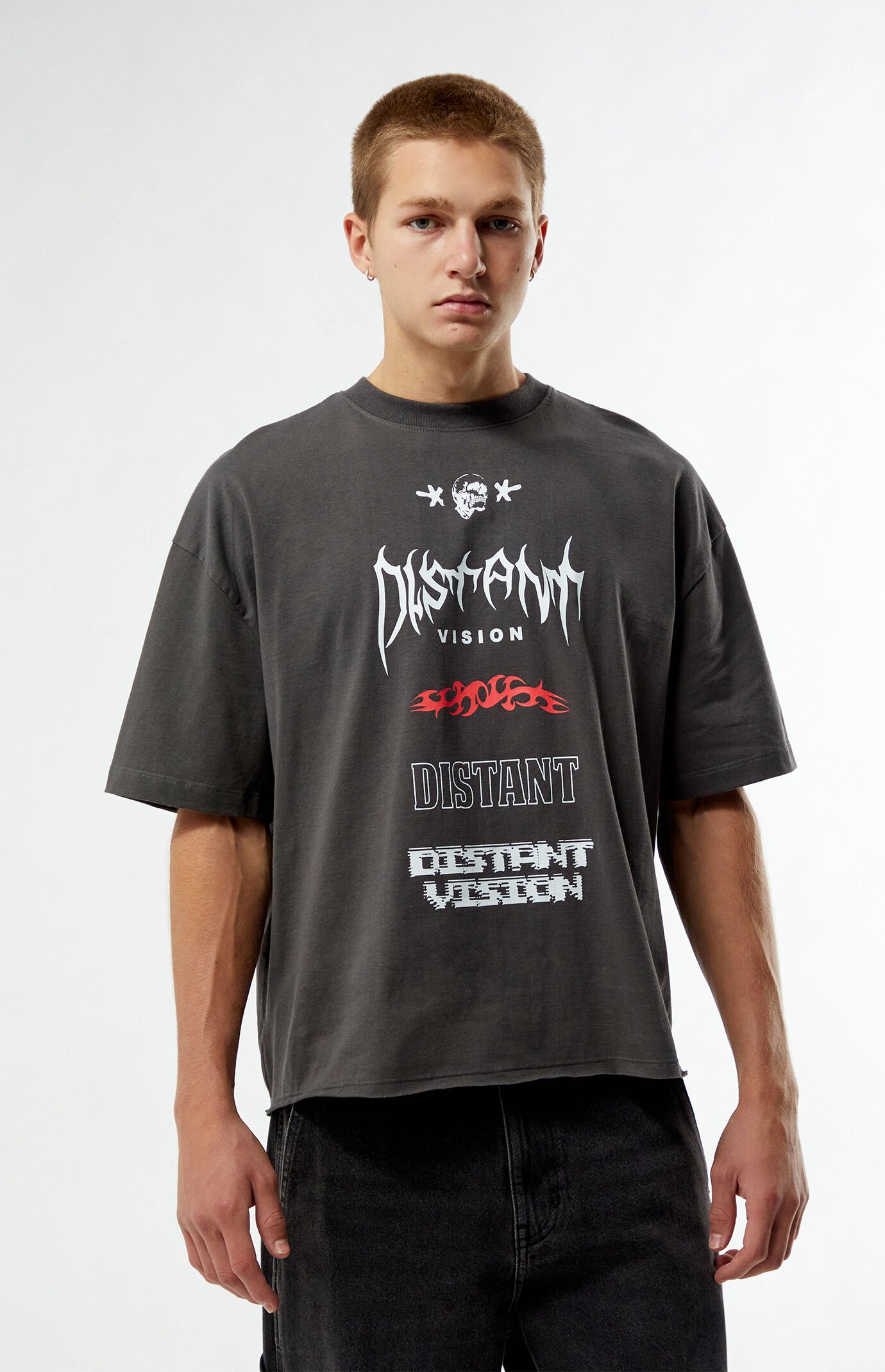 トップス stand loose t-shirt Underground Oversized Crew Neck T-Shirt STONE TAUPE